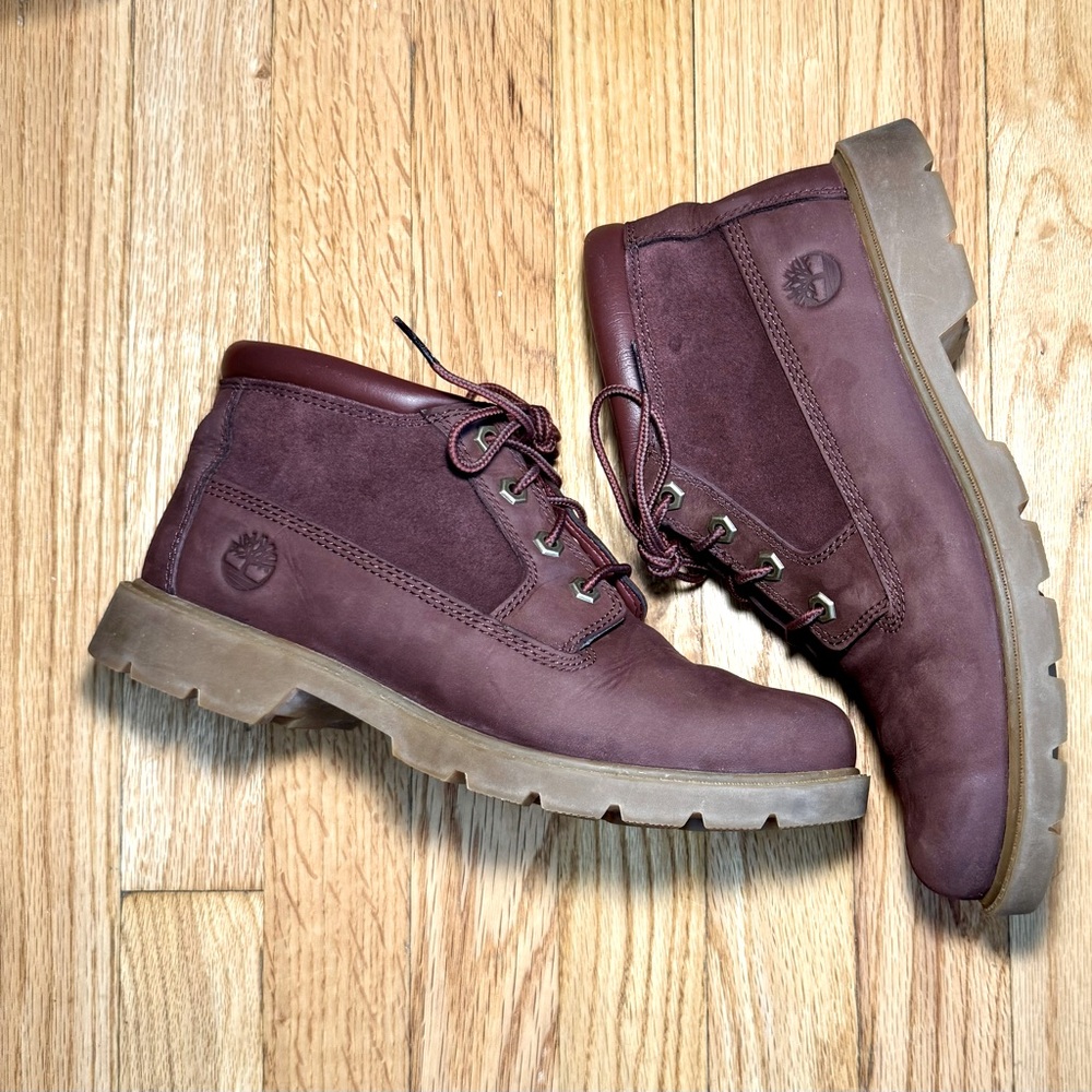 Timberland Women's Wine Color Nellie Ortholite Ankle Boot Size 9 Pre-Owned